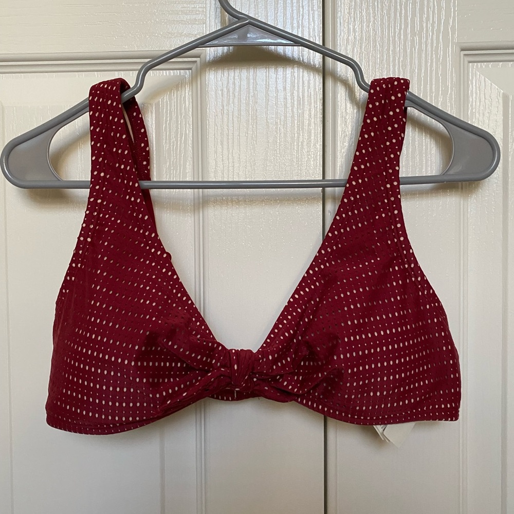 Hollister swim red bikini top